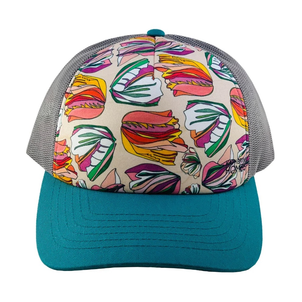 Katherine Homes Title Nine Tulip Mesh Trucker Snap Back Hat - Picture 1 of 13